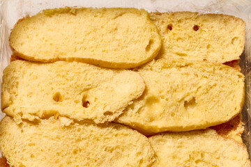 Swiss buns. Also called milk buns, similar to brioche. With carrots, sugar, and coconut, they can be used to make a carrot cake.