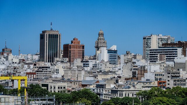 Skyline of Montevideo Uruguay