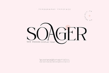 Elegant modern alphabet font. Typography luxury classic lettering serif italic fonts decorative wedding vintage retro logos. vector illustration  © crossover