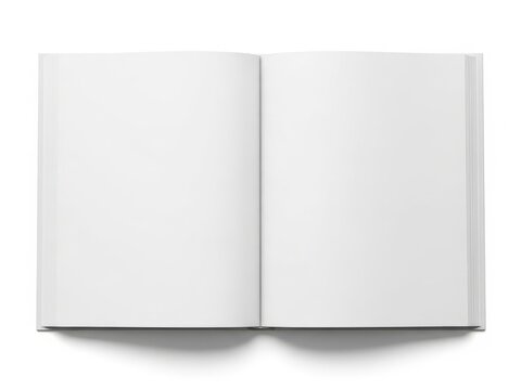 An open blank journal ready for writing and creative expression with clean pages