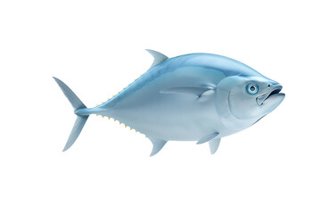 Obraz premium Realistic fish illustration on a white isolated background