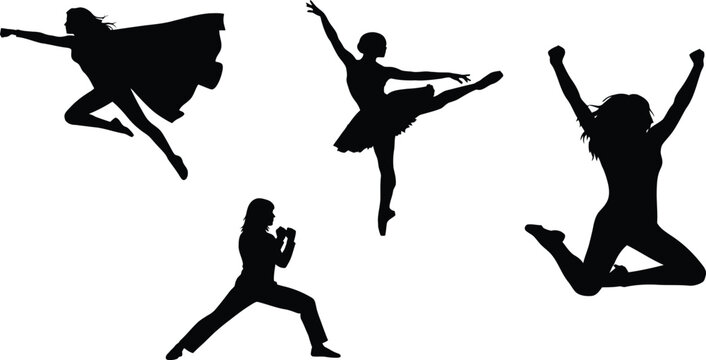 ballet dancer silhouettes