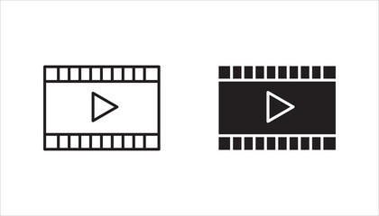 media set icon, on white background eps 10.