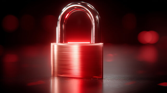 Metal padlock symbolizing data security and access control for cyber protection concept.
