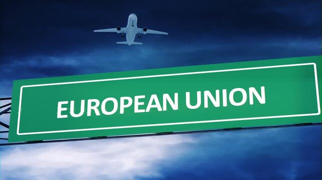 European Union airport Road Signs