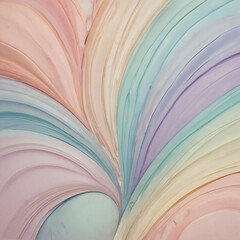 Soft Pastel Rainbow Abstract Wave Background