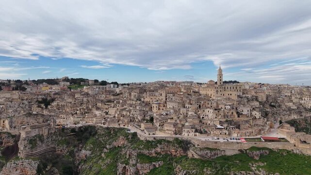 Matera &ndash; a city carved into the rock. The historic part of Matera, Italy.