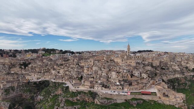 Matera &ndash; a city carved into the rock. The historic part of Matera, Italy.