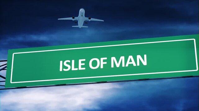 Isle of Man airport Road Signs