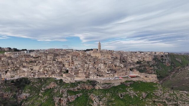 Matera &ndash; a city carved into the rock. The historic part of Matera, Italy.