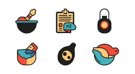 Crop Line art vector filed color creative design soft clean