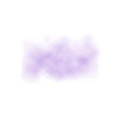 Abstract Purple Smoke Effect Isolated on Transparent Background