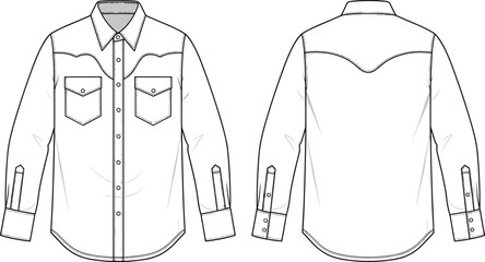 Fashion technical flat sketch of a cropped raglan sleeve sweatshirt with ribbed crew neck and gathered elastic waistband for templates © Mst