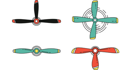 Drone Propeller Line dynamic abstract color vector © Kamal