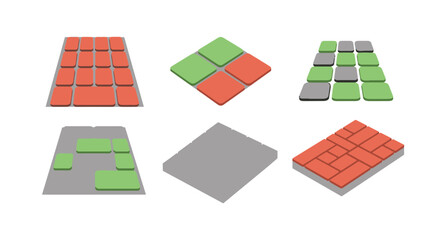 Eco Friendly Pavemen clean vibrant tone illustration