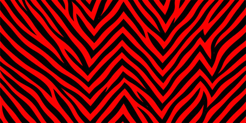 Seamless geometric red and black abstract background featuring a vector pattern texture with vintage floral ornament shapes for a stylish wallpaper design © Md