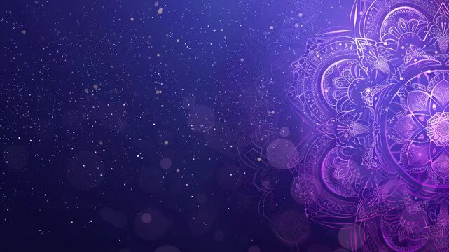 glowing particles floating on the islamic pattern background for ramadan mubarak, eid ul fitr, culture festive celebration