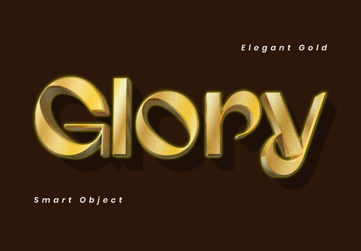 Elegant Gold Text Effect