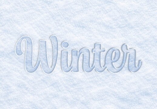 Snow Text Effect