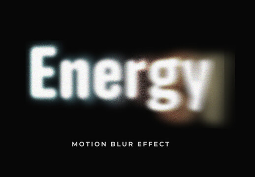 Light Motion Blur Text Effect