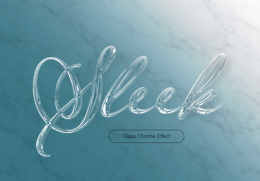 Transparent Glass Text Effect
