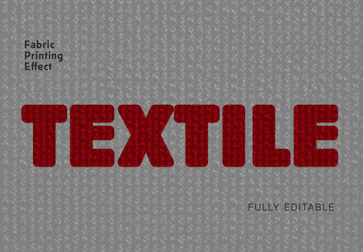 Fabric threadwork Text Effect