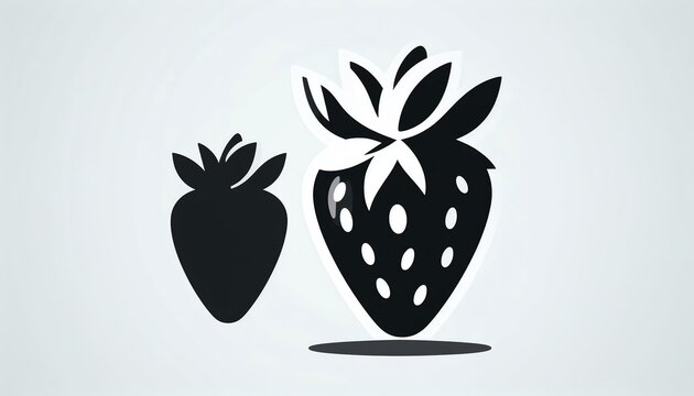 vector illustration of a strawberry