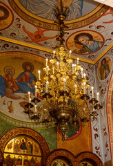 Obraz premium interior of the church of the holy sepulchre