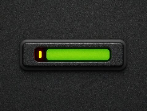 access level indicator isolated on a black background