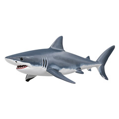 Fototapeta premium Model Shark Swimming in Clear Water During Daytime at an Aquarium Display