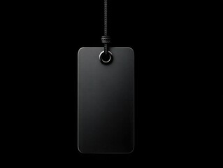 Fototapeta premium brand tag isolated on a black background