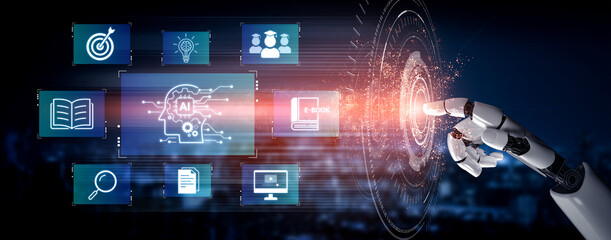 Artificial intelligence AI platform connecting training resources, AI search, dashboards and team and AI collaboration for smarter decisions supported by AI. Corpus