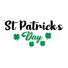 Fototapeta premium St. Patrick's Day typography design on plain white transparent isolated background for card, shirt, hoodie, sweatshirt, apparel, tag, mug, icon, poster or badge