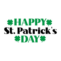 Fototapeta premium St. Patrick's Day typography design on plain white transparent isolated background for card, shirt, hoodie, sweatshirt, apparel, tag, mug, icon, poster or badge