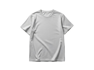 Fototapeta premium Light grey short-sleeve relaxed-fit casual t-shirt displayed on mannequin