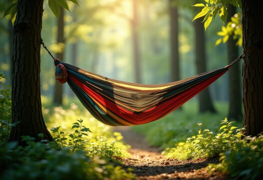 Portable Hammock for Outdoor Camping Eco-Friendly Comfort Lightweight Suspension Fun in Trees Tackling Nature