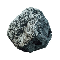 Obraz premium Large Red Rock on White Background Showing Rough Texture and Unique Patterns