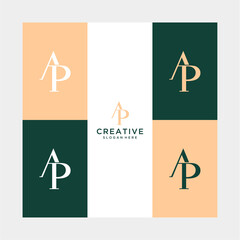 inisial abstrak clasic AP or PA