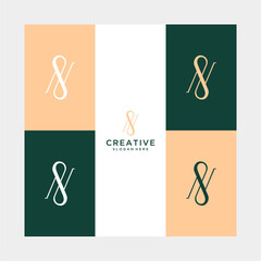 inisial abstrak clasic N