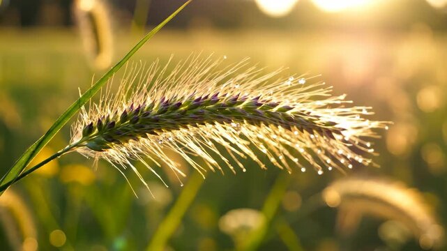 Close-up of a vibrant green plant with sunlight shining through the leaves.