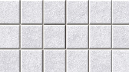 Naklejka premium Seamless White Square Tile Pattern