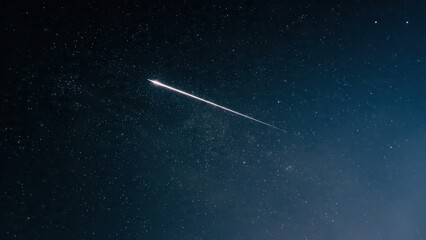 Naklejka premium Striking Meteor Shower in Night Sky