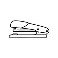 A classic office stapler with a sleek, minimalist design and open jaw.