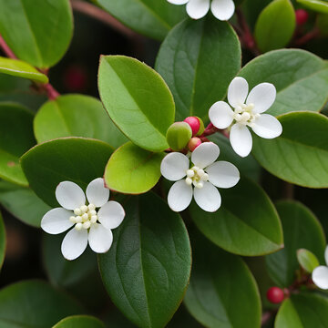 Gaultheria procumbens macro shot