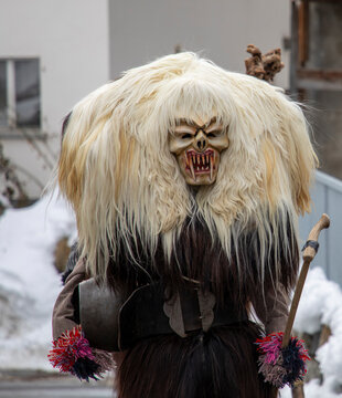 Tsch&auml;gg&auml;tt&auml; Carnival, Loetschental, Switzerland