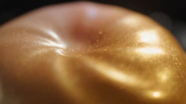 A closeup of a single hand holding a shiny golden egg isolated on a plain background as a 3d business symbol of wealth, success, and finance during the spring Easter holiday