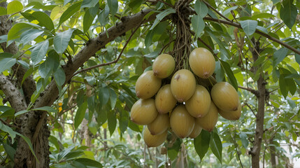 Tropical fruits longan in Chiang Mai, Thailand