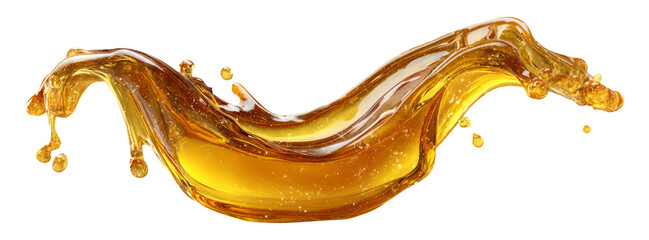Fototapeta premium Splendid Gold Liquid Splash Clipart for Creative Design and Projects