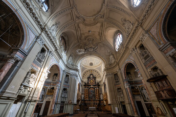 Fototapeta premium Interior of Chiesa di San Filippo Neri - Turin, Italy