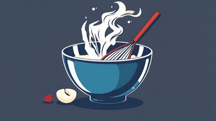 mixing bowl vector